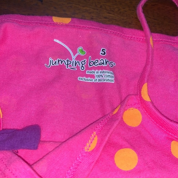 Jumping beans babydoll size 5 pink polka dot tank - Picture 5 of 6